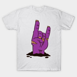 Peace and Love Cartoone Zombie Hand T-Shirt